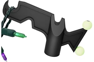 Opow Christmas Light Hanger Tool Attachment, Utility Hook Screw On Pole Attachment (Pole NOT Included, Fits on 3/4 inch Acme Thread) Multi-Purpose Installation, String Lights, Birdfeeders