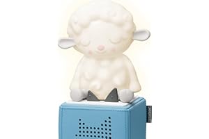 Tonies Night Light - Sleepy Sheep Audio Play Character from Sleepy Friends | Warm Glow | 90 Minutes of Beautifully Composed Melodies | Record Your Own Bedtime Stories