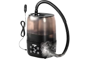 WACOOL Reptile Fogger with Humidity Controller, 4L Large Tank Reptile Humidifier with Humidistat & Extended Hose, Automatic Terrarium Fogger for Beared Dragon Lizard Gecko Snake Tortoise