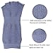 Wisdompro 2 Pairs Toeless Half Toe Yoga Socks with Anti Slip Grip for Women & Men (BG-SM)