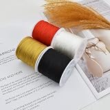 TONIFUL 1mm Nylon Cord Satin String 100 Yards White Jewelry Beading Thread view 6