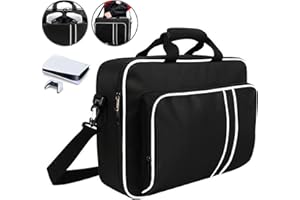 CONGDAREN Carrying Case for PS5 Travel Case for Protective Bag Suitable for Disc/Digital Edition Console, Controllers, Game Cards, Gaming Headset and Other Accessories