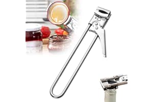 Adjustable Stainless Steel Jar Opener, 2026 New Multifunctional Stainless Steel Can Opener, Jar Lid Opener for Weak Hands, Ja