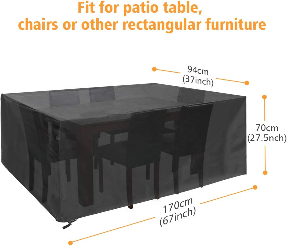 Garden Outdoors Garden Furniture Accessories Anti Uv Square Patio Furniture Covers Womdee Garden Furniture Cover 115 X 115 X 70cm Silver Dustproof Waterproof Furniture Protective Cover With Drawstring For Outdoor Patio