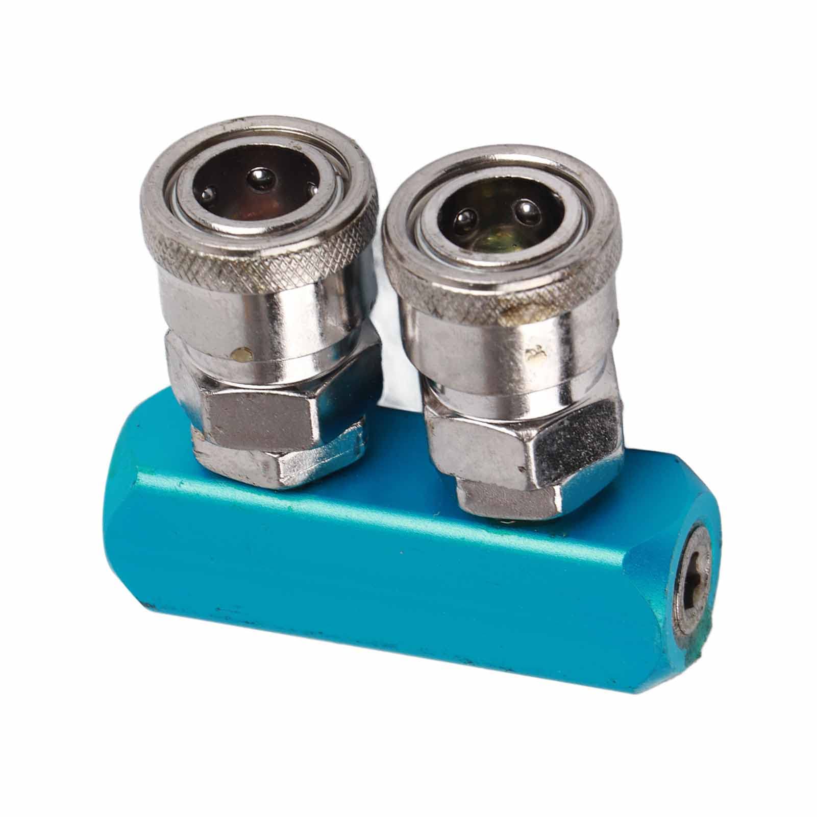 Hilitand 12mm Pneumatic Connector Quick Fitting Female Threads for Air Hose Connecting PT1/4 2/3/4/5 Way(2 voie)