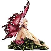 Pacific Giftware Wish You were Here Faery Figurine by Amy Brown Whimsical Pink Garden Fantasy Fairy Collectible Hand-Painted Polyresin Home Decor 4.75" H