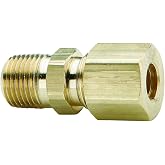 Dixon 7/16" x 1/4" Brass Male Connector Compression Fitting (68C-0704)