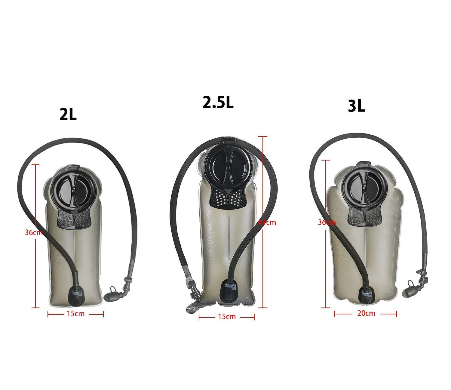 Unigear Bolsa de agua con sistema de manguera para mochila de hidratación  2.5L versión de la élite versión Elite 2.5L Mochilas de hidratación Running  futakuchi-hakata.com