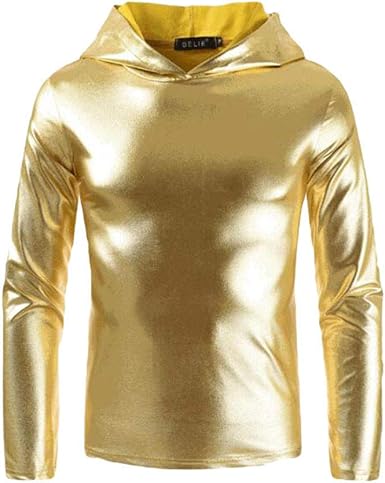 shiny gold hoodie