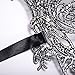 Flywife Lace Masquerade Ball Mask Venetian Swan Mardi Gras Halloween Costume Party Mask (A Silver Black Swan)