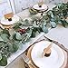 6.6ft Artificial Silver Dollar Eucalyptus and 5.9ft Faux Willow Vines Twigs Leaves Garland String for Wedding Arch Swag Backdrop Greenery Garland Indoor Outdoor