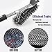 Safe BBQ Grill Brush with Scraper-18” Sturdy & Effective Grill Brush Cleaning Each Corner, 100% Rust Resistant Stainless Steel Grill Cleaner without Bristle Residue,BBQ Accessories for Father As Gifts
