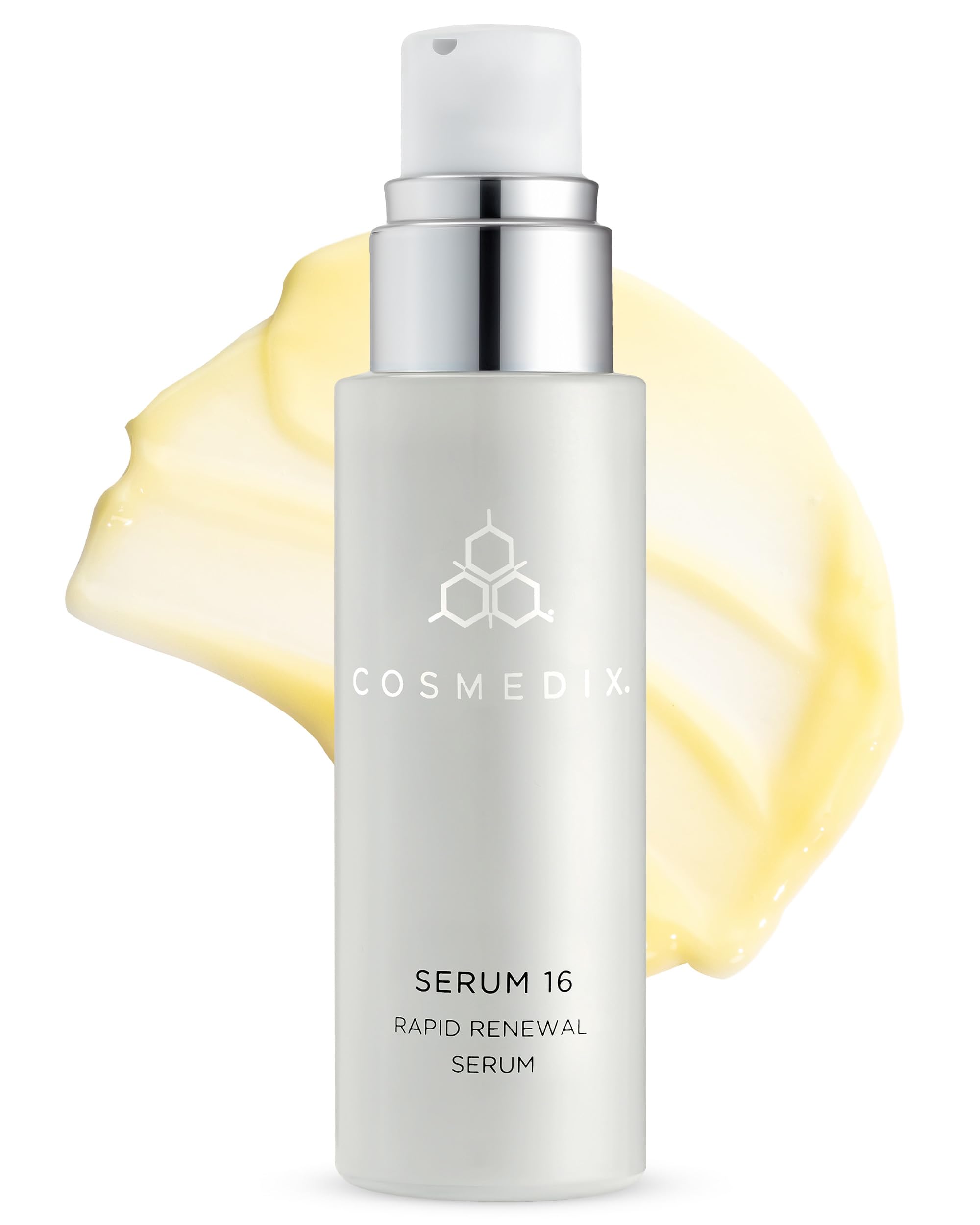 Photo 1 of COSMEDIX - Serum 16 Rapid Renewal Serum - For All Skin Types - Boosting Skin's Natural Radiance - Smooths Lines and Wrinkles - Includes Vitamin E and Hydration Boost - Moisture-Rich