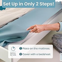 BANBALOO 2 Pack Bed Bumper for Toddlers 53" | Foam