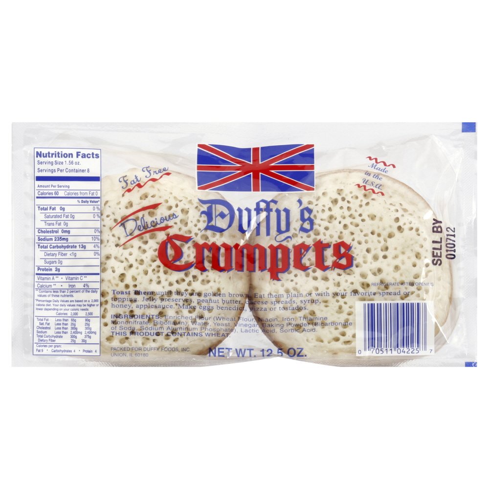 Duffys Crumpets, 12.5 ounce (Pack of 2)