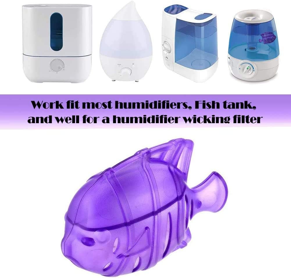 Overlord Humidifier Cleaner, 12 Pack Universal Humidifiers Cleaner Fish, Keep Humidifier's Water Clean, Compatible with Protec Kaz PC1F, Drop Droplet Adorable Warm and Cool Mist Humidifiers Fish Tank: Home & Kitchen
