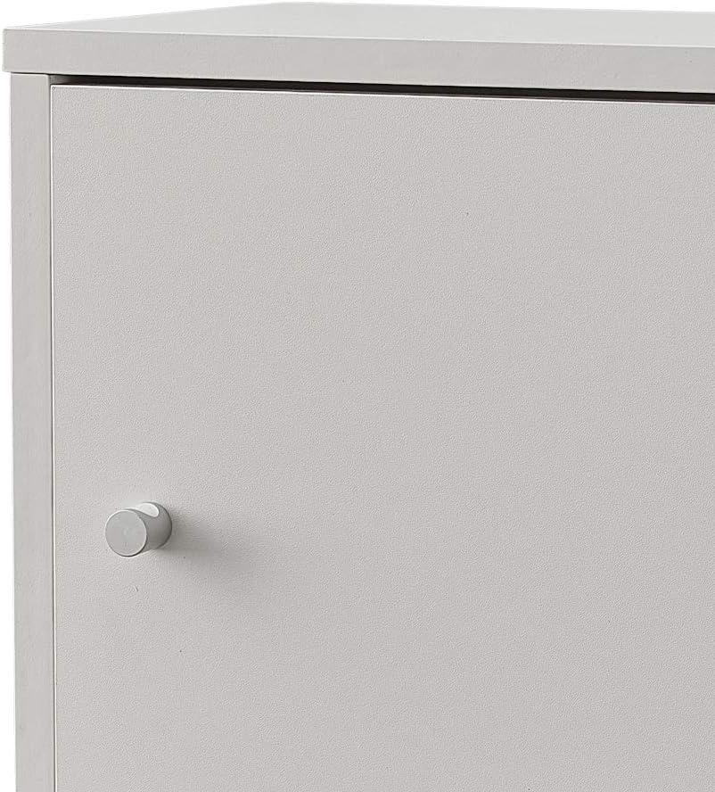 Tukailai 1 Door Bedside Table Nightstand White Small Multifunctional Simple Bedroom Furniture White Bedside Tables