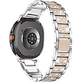 Mtozon Bling Women Band Compatible with Samsung Galaxy Watch 8 40mm 44mm/Watch8 Classic 46mm Dressy Wristbands