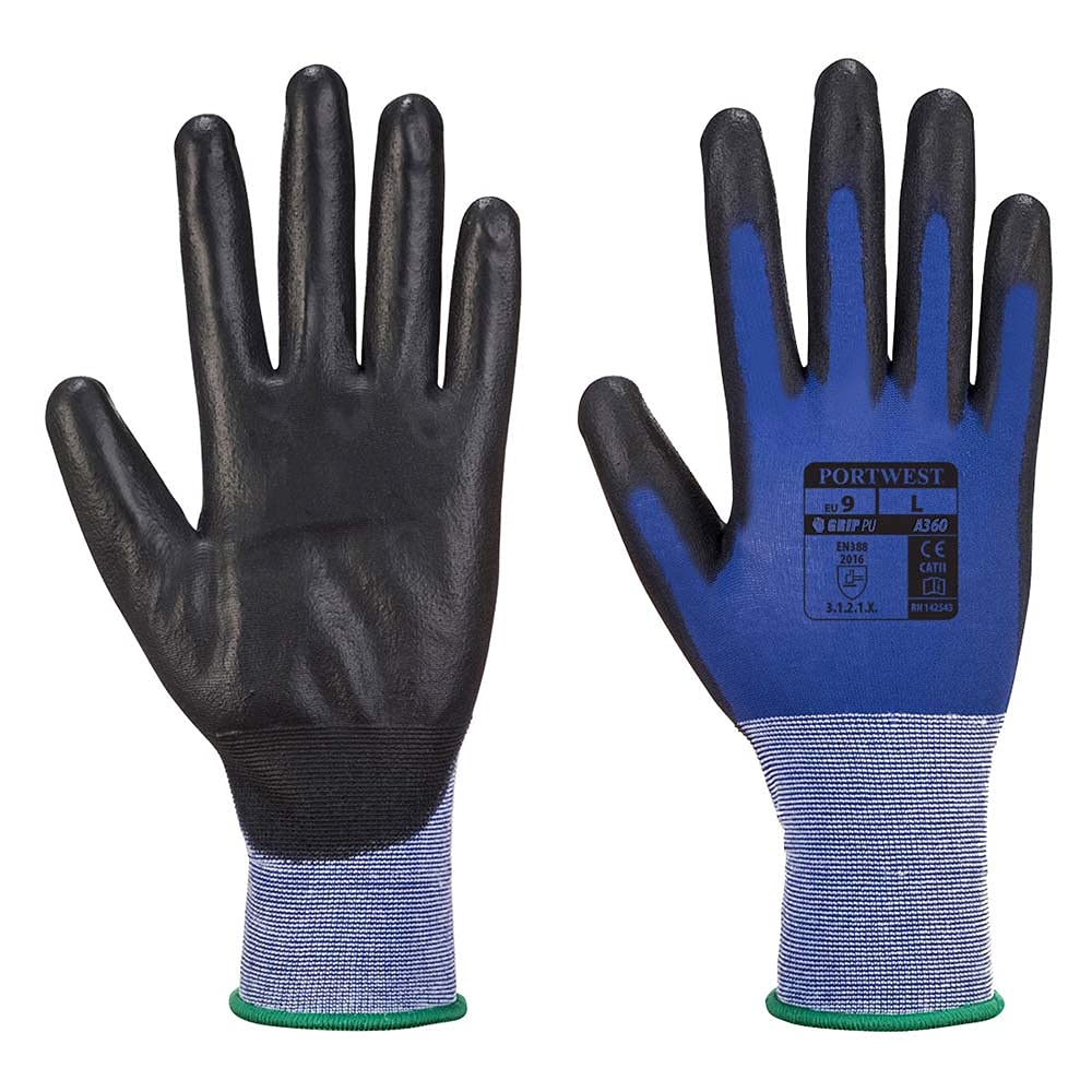 Portwest A360 Lightweight Senti - Flex Glove Blue/Black, Large