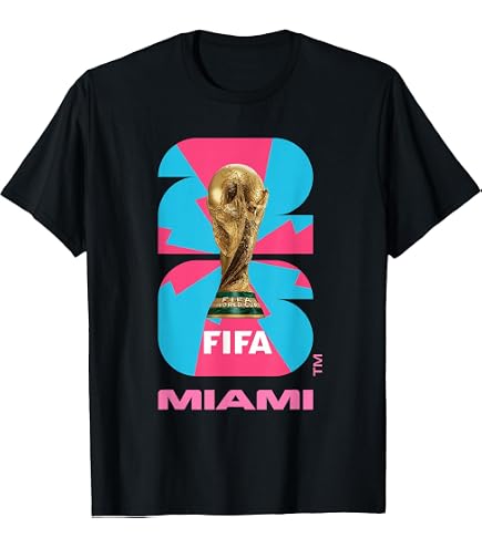 Amazon.com: Kids FIFA World CUP26 Miami Trophy Color T-Shirt