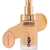 Charlotte Tilbury Airbrush Flawless Matte Foundation - Full Coverage Liquid Makeup with a Natural-Matte Finish - Smoothes & Blurs Pores - Waterproof & Transfer Resistant