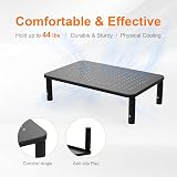 GRIFEMA Monitor Stand Riser 3 Height Adjustable Mesh Platform 20kg Black view 5