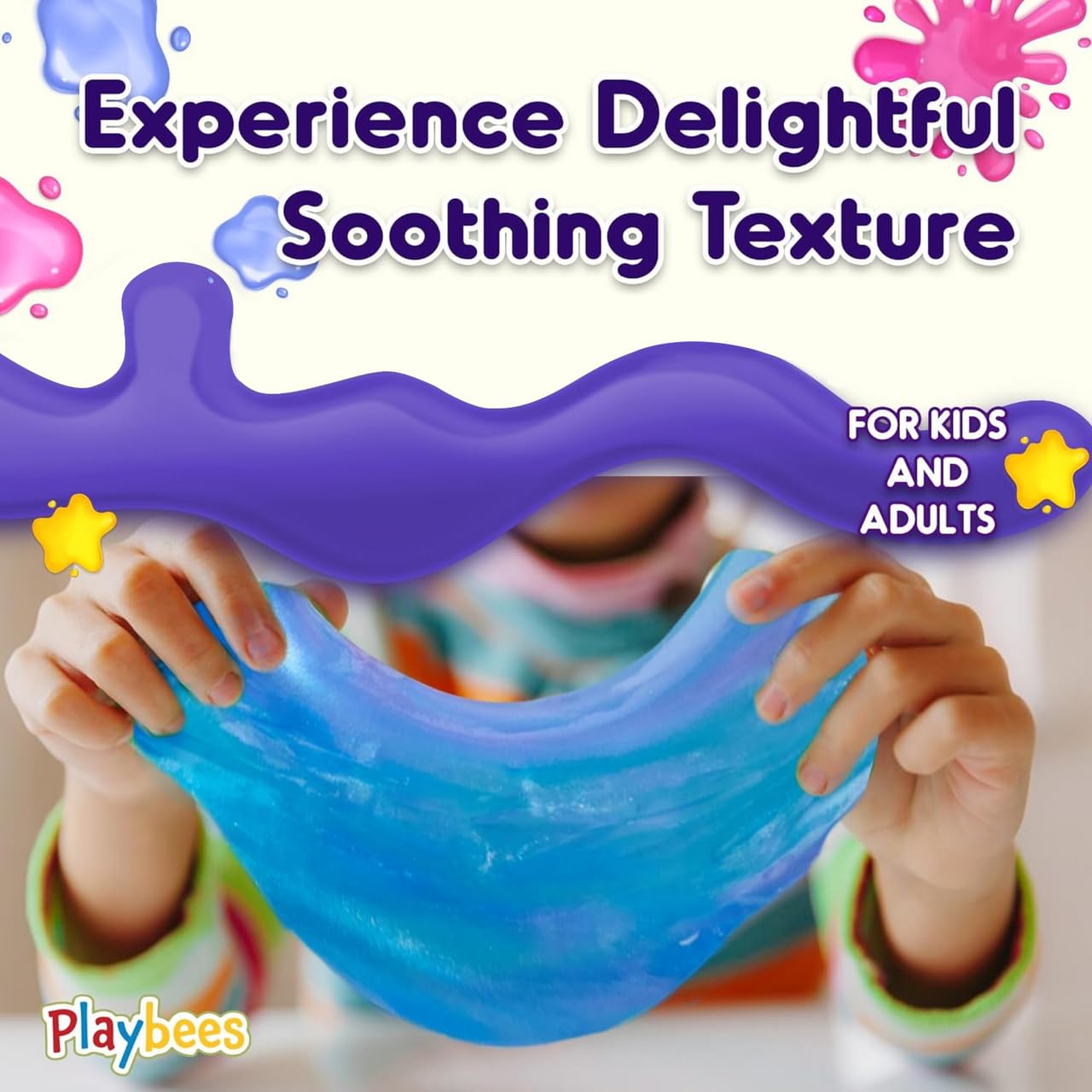 Playbees Mini Galaxy Slime 24 Pack Marbled Unicorn Slime Party Favors Safe for Girls Boys Stretchy & Non-Sticky Super Soft Sludge Toy Sensory Tactile Stimulation Classroom Rewards, Goodie Bag Stuffers
