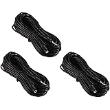 Three Pack Of YCS Basics 25 Foot 3.5mm Stereo Headphone/AUX Extension Cable Male/Female