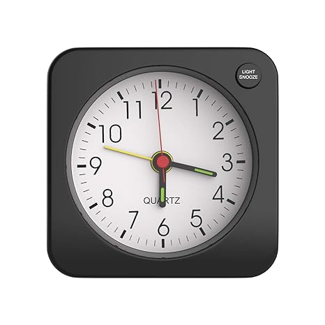 Amazon De Moko Alarm Clock Small Battery Travel Alarm