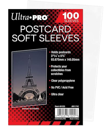 Amazon.com: Ultra Pro 4" x 6" Soft Sleeves (100) : Toys & Games Amazon.com: Ultra Pro 4" x 6" Soft Sleeves (100) : Toys & Games
