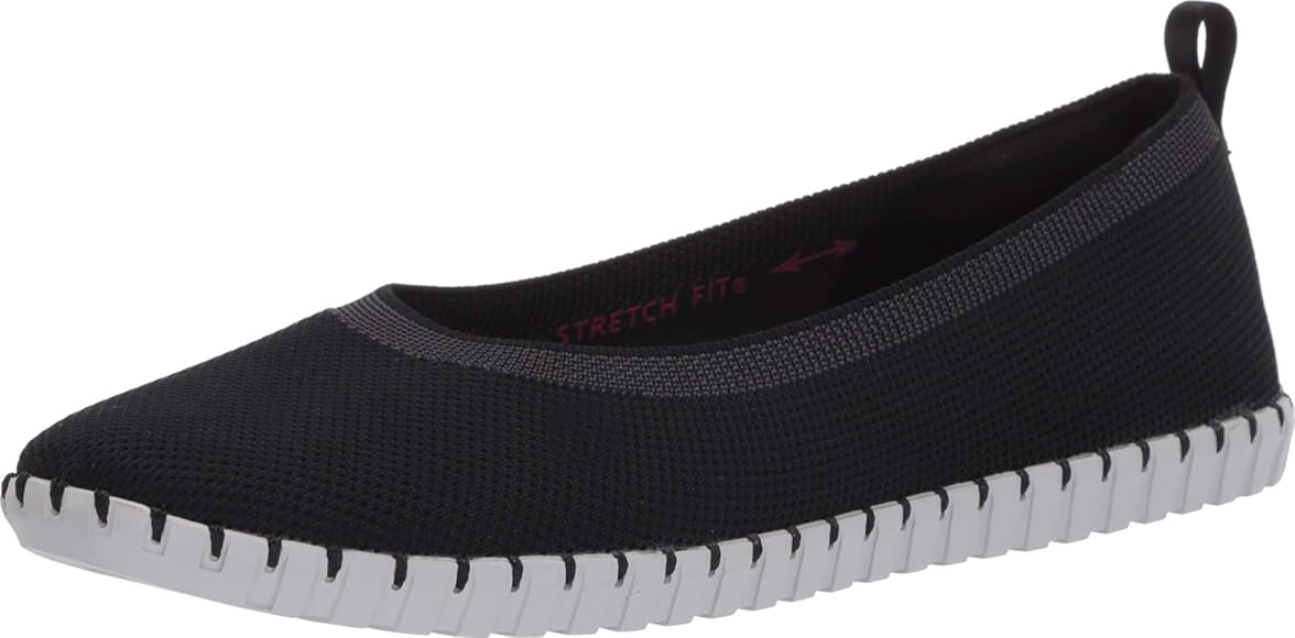 skechers flats black