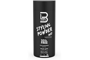 L3 Level 3 Hair Texture Powder for Men, Volume, Natural Look, 30 g | Styling powder, hair texturizer, non-greasy finish, buildable hold, easy application, small 30 g size