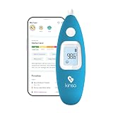 Kinsa Smart Ear Thermometer for Fever - Medical Infrared Termometro - FDA Cleared for Body Temperature Readings for All Ages - Connects to a Smartphone App to Track Symptoms and Get Illness Guidance