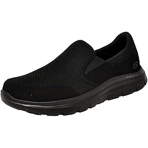 Skechers Men's Flex Advantage Slip Resistant Sr Mcallen Slip on Work Shoe,  Black, in Oman Whizz Health Care Food Service