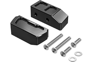 NICECNC Black Motorcycle Kickstand Lift Block 1" / 2" Fits all sportster models from 2003 to 2019, Compatible with Forty Eight XL1200X 2010-2019, Iron 1200 XL1200NS 2018-2019, See Fitment