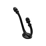 RCH Hardware 8382BLK Iron Acorn Double Arm Hook