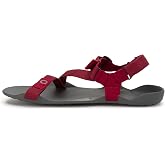 Xero Shoes Men's Z-Trek Hiking Sandals | Zero-Drop Barefoot Sandal, Adjustable Strap System, Recycled Nylon Webbing, Chevron Tread Outsole, Packable