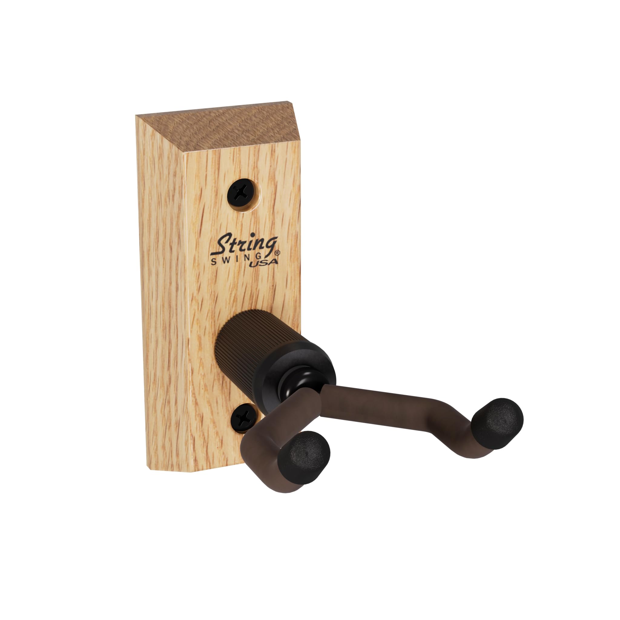 String Swing Ukulele Wall Mount Hanger for Bass Tenor Alto Concert and Pineapple Ukuleles Hardwood Oak CC01UK-O