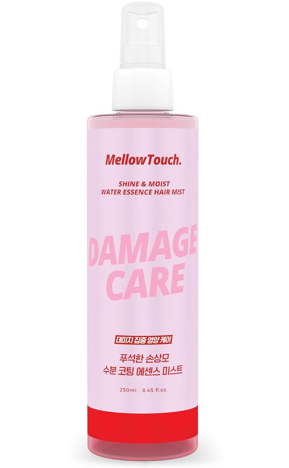 Mellow Touch Shine & Moist Water Essence Hair Mist, Leave In Treatment Spray with Calamus Root and Abyssinian Oil, Product of Korea - 8.45 fl. oz