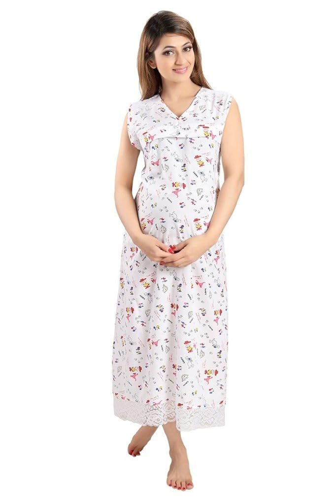 winter maternity nighty