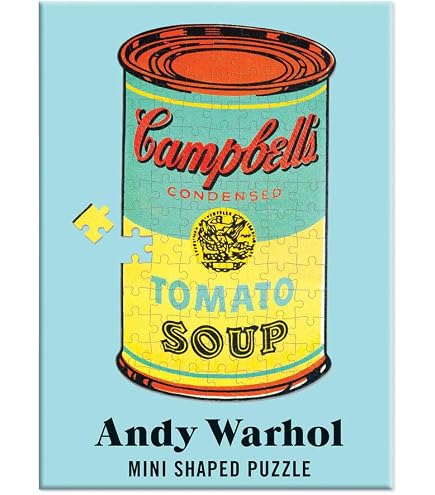 Amazon.com: Galison Andy Warhol Soup Can Puzzle, Red Violet
