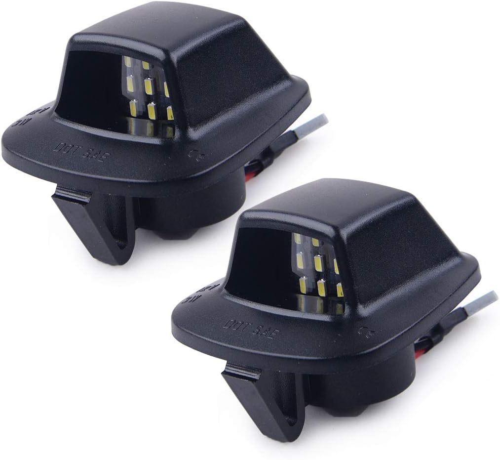 CITALL 2pcs LED Number License Plate Lights Lamps Fit for Dodge Dakota Mitsubishi