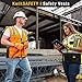 KwikSafety - Charlotte, NC - CLASSIC Safety Vest [JUMBO Pocket] Class 2 ANSI OSHA High Visibility Reflective Heavy Duty Mesh Zipper HiVis Construction HiViz Work Gear/Yellow Large