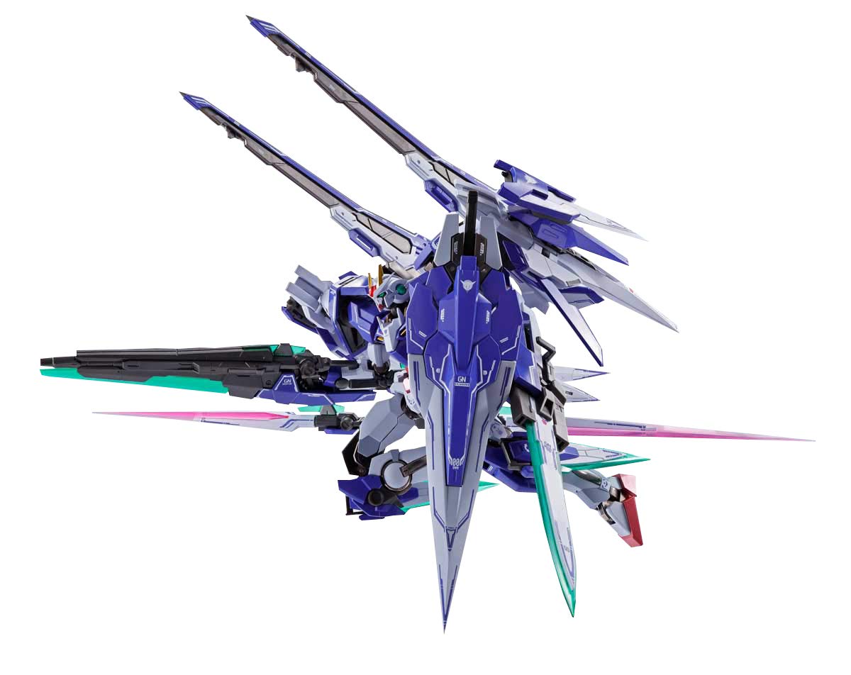 Tamashi Nation METAL ROBOT Spirit SIDE MS Double OO XN Raiser + Seven Sword + GN Sword II Blaster Set