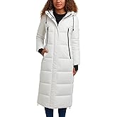 Steve Madden Womens Long Puffer Jacket - Heavyweight Insulated Fall Maxi Winter Coats for Women Long Length Bubble Parka