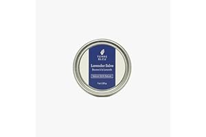 Terre Bleu Lavender Salve, Natural Skin Relief Balm with Grape Seed Oil and Beeswax, 30 ml