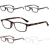 OKH Reading Glasses for Women Men, Readers for Women Men 5 Pack Blue Light Blocking Reading Glasses