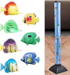 YUDA 16 PCS Fake Fishes For LED Sensory Bubble Tube Floor