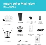 Nutribullet Stainless Steel 400W Juicer Set 10 Pieces 16 oz Black view 3