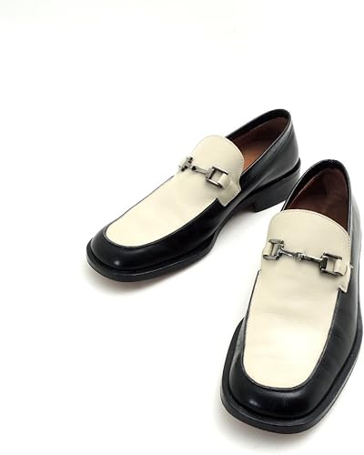 Amazon グッチ Gucci シューズビットローファー 41 1 2 レザー ホワイト 41 1 2 Us8 5 メンズ 中古 ローファー スリッポン